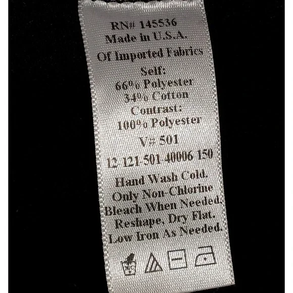 Coldwater Creek Womens Shirt M Black 3/4 Sleeve Pullover Sequin Blouse Top - Picture 3 of 12